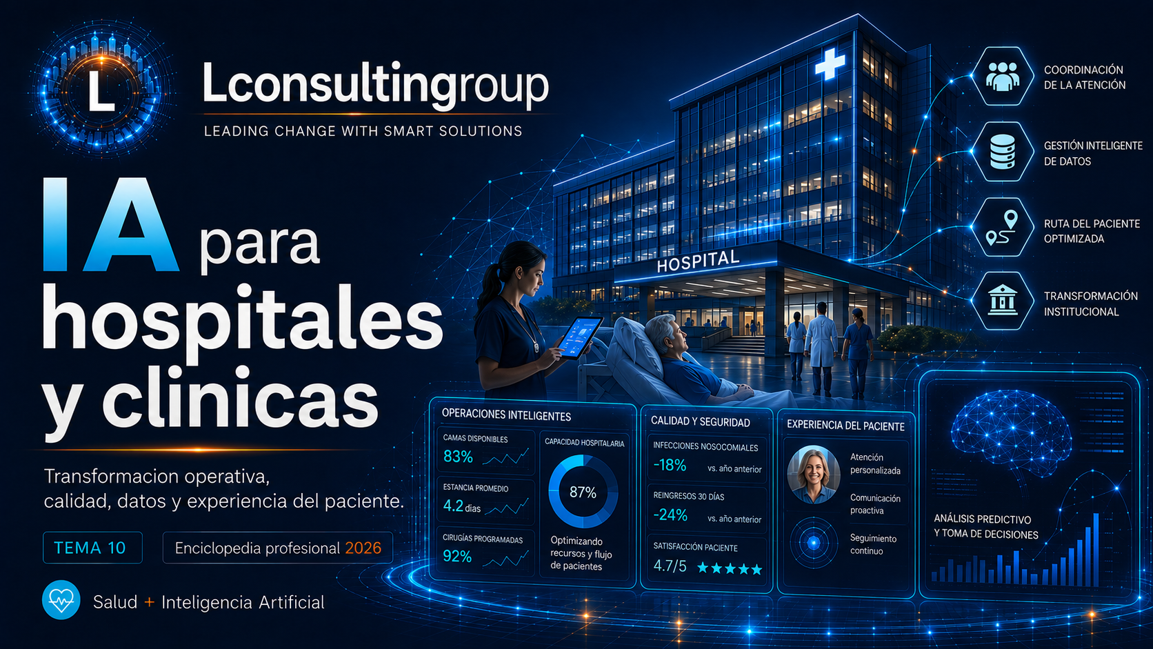 Caratula de enciclopedia 10 ia para hospitales y clinicas lconsultingroup 2026 edicion ampliada