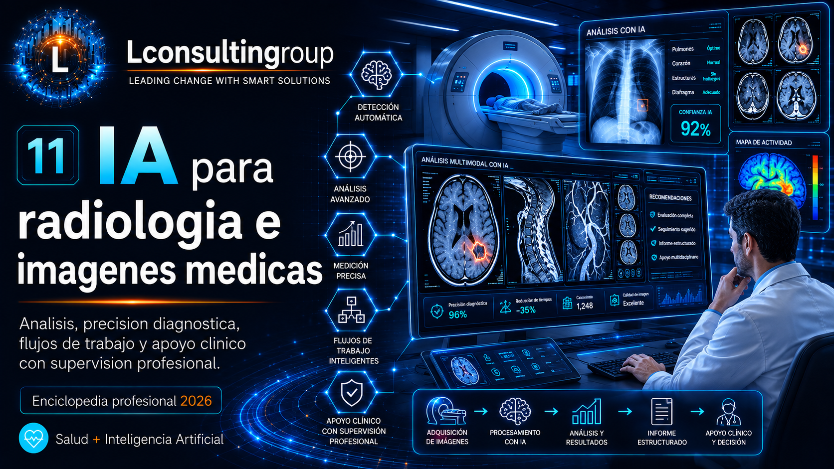 Caratula de enciclopedia 11 ia para radiologia e imagenes medicas lconsultingroup 2026 edicion ampliada