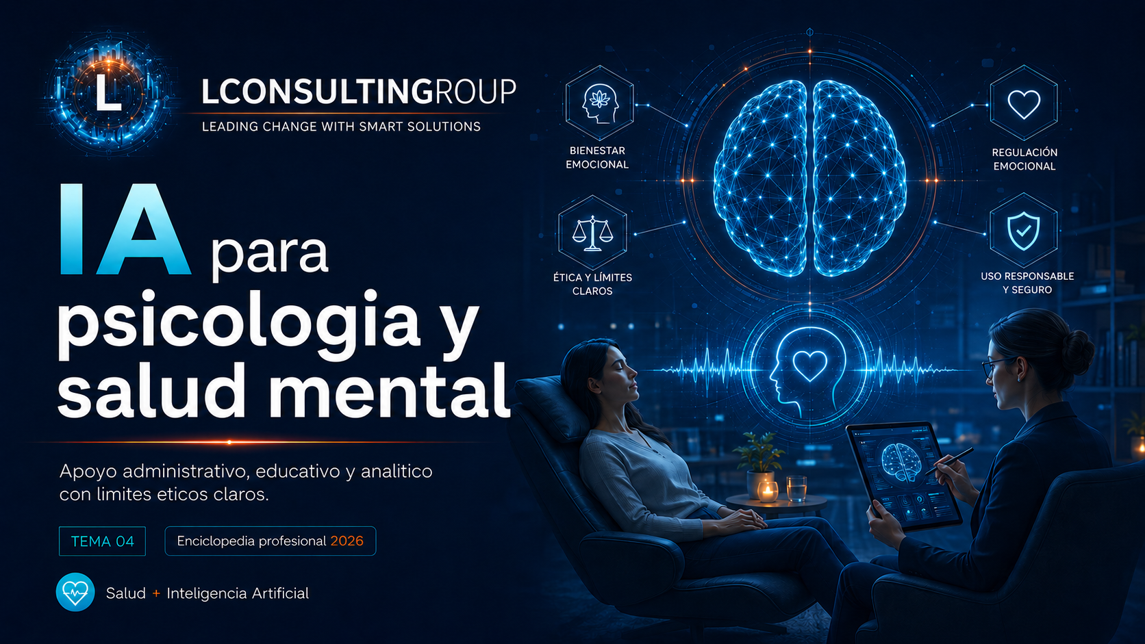 Caratula de enciclopedia 04 ia para psicologia y salud mental lconsultingroup 2026 edicion ampliada