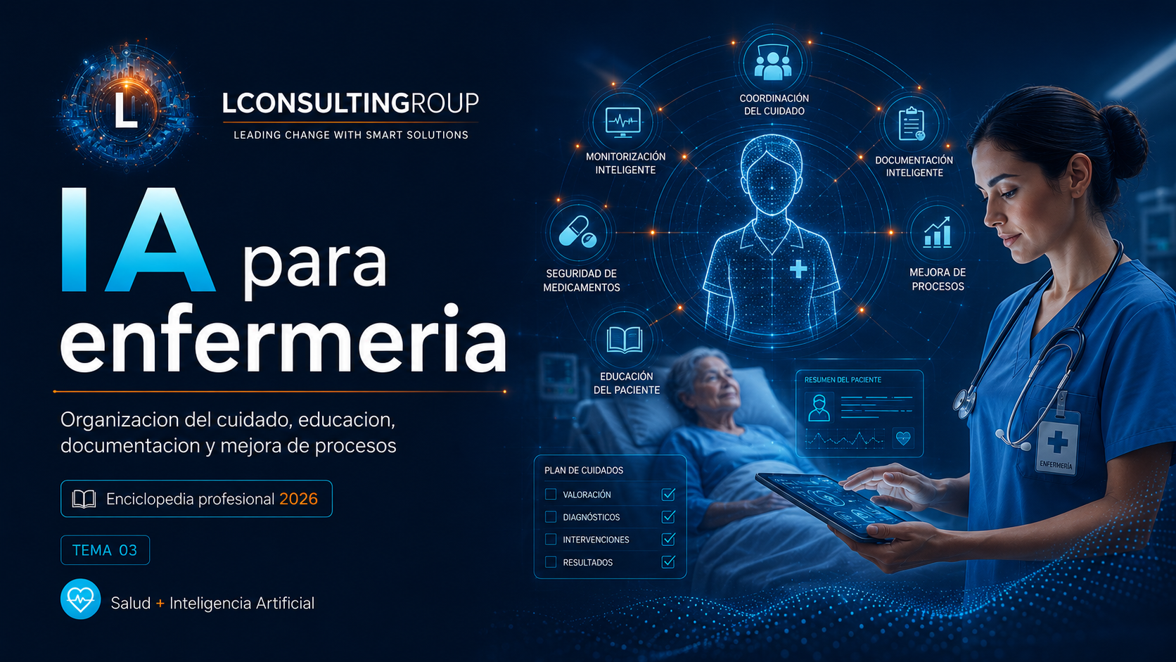 Caratula de enciclopedia 03 ia para enfermeria lconsultingroup 2026 edicion ampliada